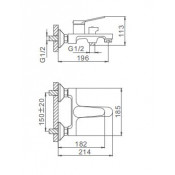 Смеситель для ванны Frap F3245