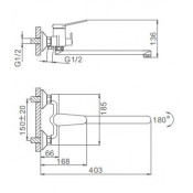 Смеситель для ванны Frap F2245