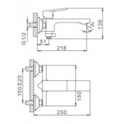 Смеситель для ванны Frap F3246