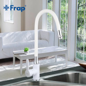 Смеситель для кухни Frap F4041 с силиконовым изливом