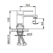 Смеситель для раковины Frap F1042