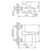 Смеситель для ванны Frap F3242
