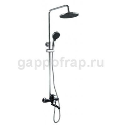 Душевая стойка Frap F2442, черный хром Душевая стойка Frap F2442, черный хром