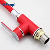Смеситель для кухни Frap F4043 с гибким силиконовым изливом