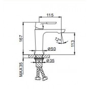 Смеситель для раковины Frap F1034