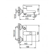 Смеситель для ванны Frud R32120