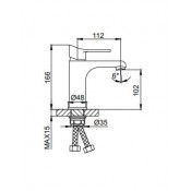 Смеситель для раковины Frud R10121 Смеситель для раковины Frud R10121