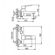 Смеситель для ванны Frud R32122