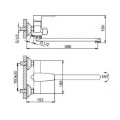 Смеситель для ванны Frud R22301