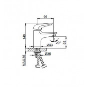 Смеситель для раковины Frud R10102