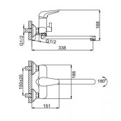 Смеситель для ванны Frud R22102