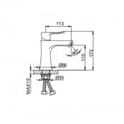 Смеситель для раковины Frud R10101 Смеситель для раковины Frud R10101