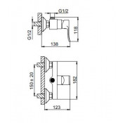 Смеситель для душа Frud R20101