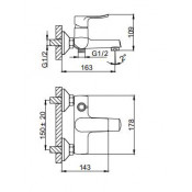 Смеситель для ванны Frud R32101