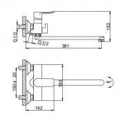 Смеситель для ванны Frud R22101