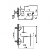 Смеситель для ванны Frud R32105