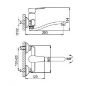 Смеситель для ванны Frud R46105