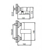 Смеситель для душа Frud R20131