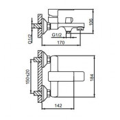 Смеситель для ванны Frud R32131