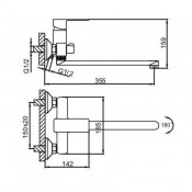 Смеситель для ванны Frud R22131