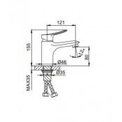Смеситель для раковины Frud R10113