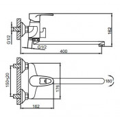 Смеситель для ванны Frud R22065