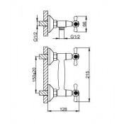 Смеситель для душа Frud R20332 Смеситель для душа Frud R20332