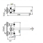 Смеситель для ванны Frud R22332