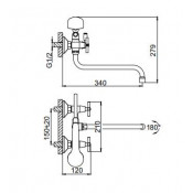 Смеситель для ванны Frud R22118-10