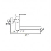 Смеситель для ванны Frap F32801
