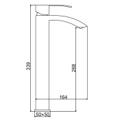 Смеситель для раковины Frap F10803-2