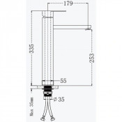 Смеситель для раковины Frap F10805-2 Смеситель для раковины Frap F10805-2