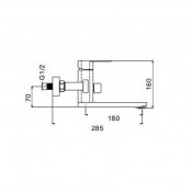 Смеситель для ванны Frap F32805