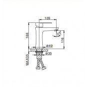 Смеситель для раковины Frap F1048