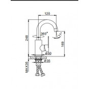 Смеситель для раковины Frap F1348