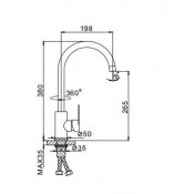 Смеситель для кухни Frap F4048