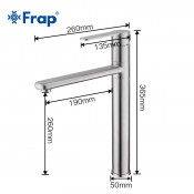 Смеситель для раковины Frap F10899 Смеситель для раковины Frap F10899