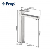 Смеситель для раковины Frap F10899-1 Смеситель для раковины Frap F10899-1