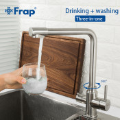 Смеситель для кухни Frap F43899-1 с подключением фильтра питьевой воды