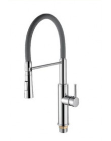 Смеситель для кухни Frap F4452-6 с гибким силиконовым изливом