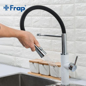 Смеситель для кухни Frap F4452-8 с гибким силиконовым изливом