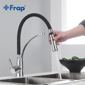 Смеситель для кухни Frap F4452-8 с гибким силиконовым изливом