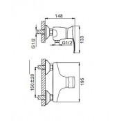 Смеситель для душа Frap F2001 Смеситель для душа Frap F2001