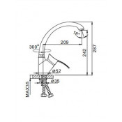 Смеситель для кухни Frap F4101-1