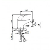 Смеситель для раковины Frap F1002-B