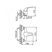 Смеситель для душа Frap F2002-B Смеситель для душа Frap F2002-B