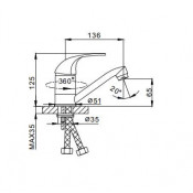 Смеситель для кухни Frap F4502-B
