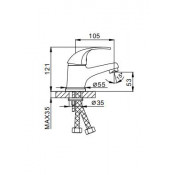 Смеситель для раковины Frap F1003