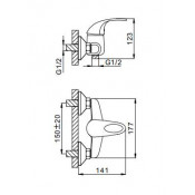 Смеситель для душа Frap F2003 Смеситель для душа Frap F2003