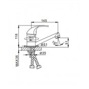 Смеситель для кухни Frap F4503